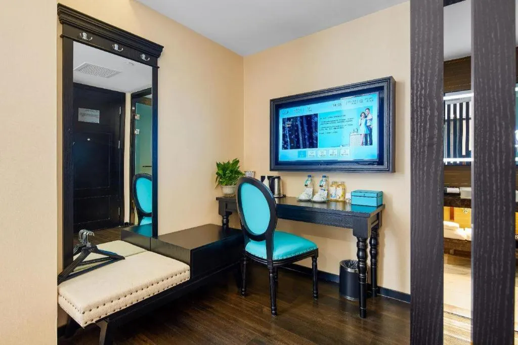 Bed in Xana Lite Hotelle Tianjin Huaming Binhai International Airport