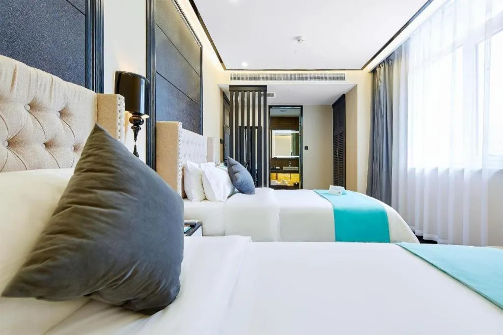 Bed in Xana Lite Hotelle Tianjin Huaming Binhai International Airport