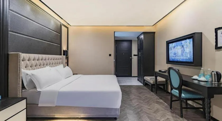 Bed in Xana Lite Hotelle Tianjin Huaming Binhai International Airport