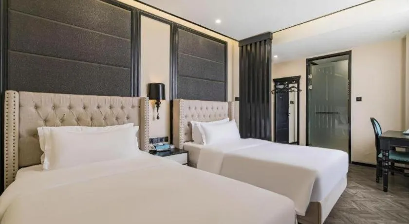 Bed in Xana Lite Hotelle Tianjin Huaming Binhai International Airport