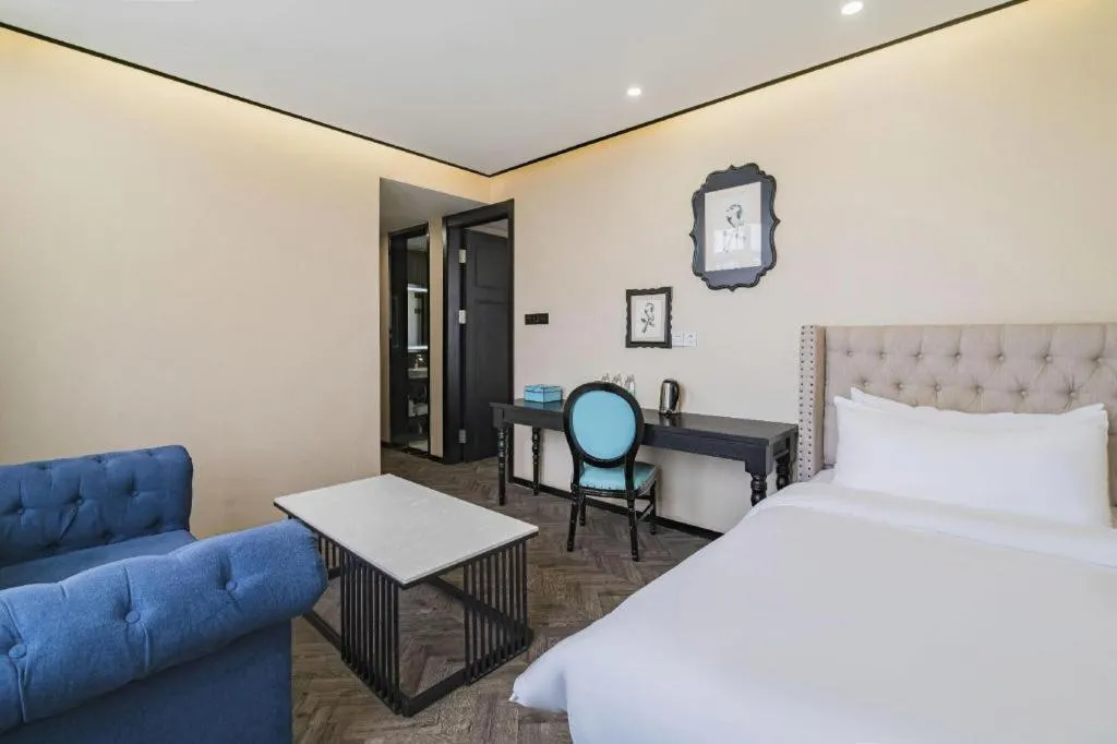 Bed in Xana Lite Hotelle Tianjin Huaming Binhai International Airport