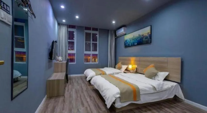 Bed in Shell Hotel Taixing Huangqiao Town Dinghui Road