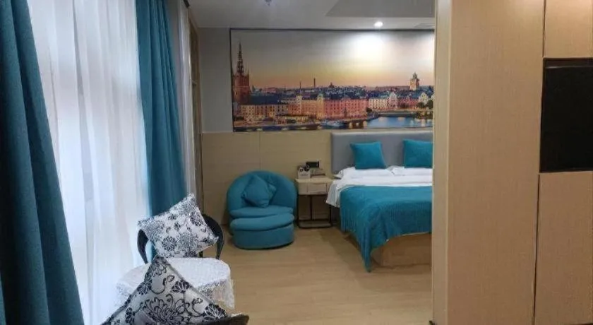 Bed in Shell Hotel Taixing Huangqiao Town Dinghui Road