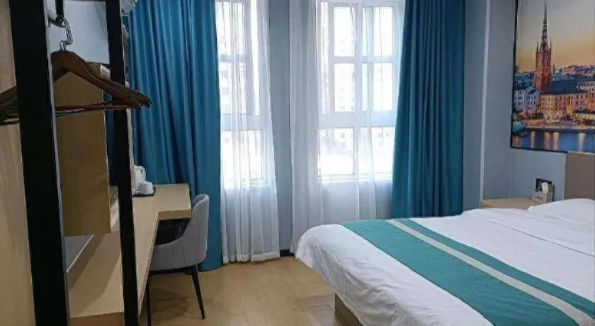 Bed in Shell Hotel Taixing Huangqiao Town Dinghui Road