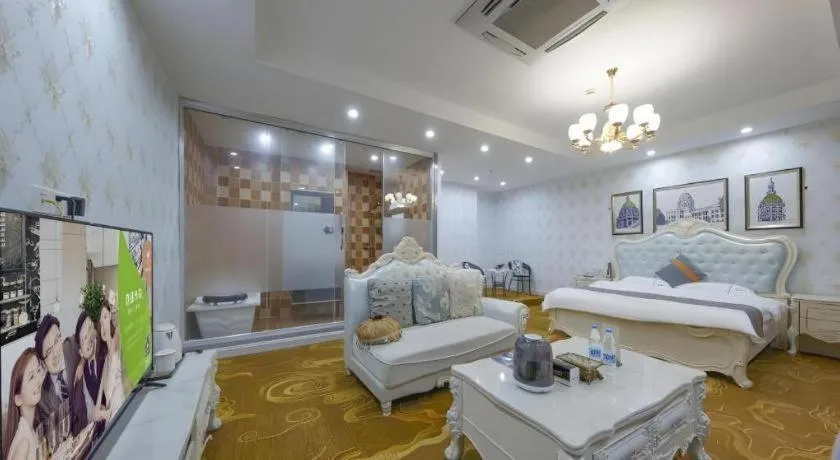Bed in Shell Hotel Taixing Huangqiao Town Dinghui Road