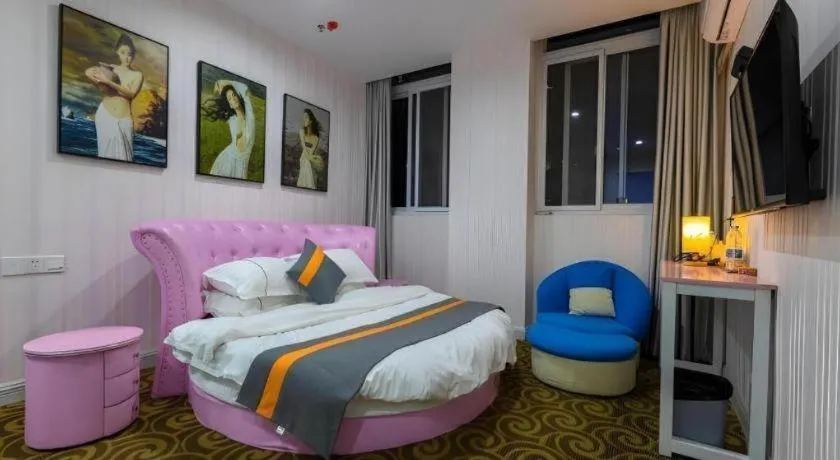 Bed in Shell Hotel Taixing Huangqiao Town Dinghui Road