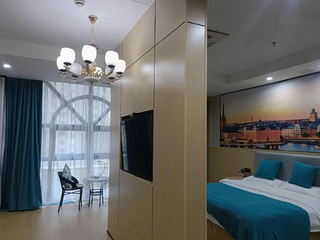 Bed in Shell Hotel Taixing Huangqiao Town Dinghui Road