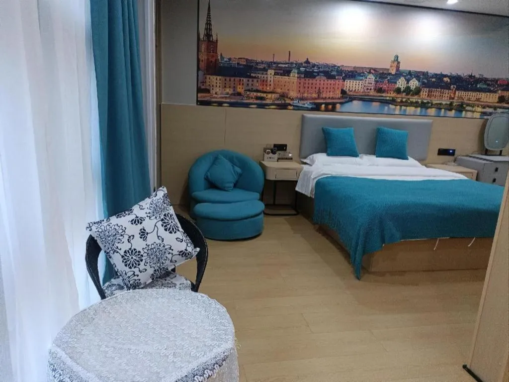 Bed in Shell Hotel Taixing Huangqiao Town Dinghui Road