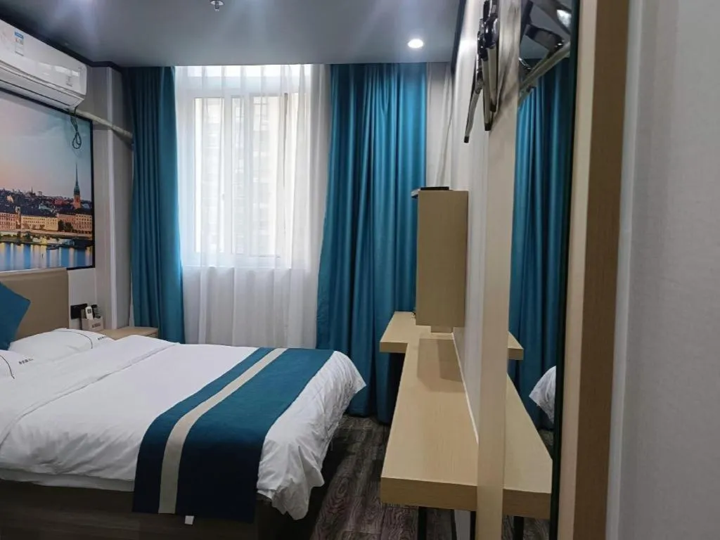 Bed in Shell Hotel Taixing Huangqiao Town Dinghui Road