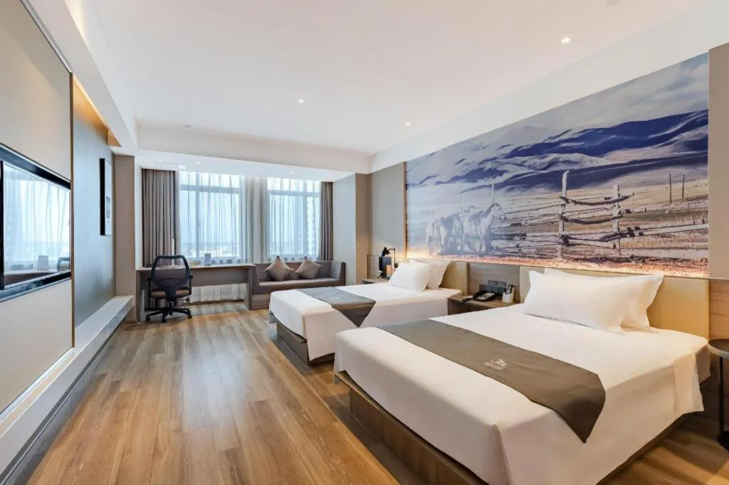 Bed in GreenTree Eastern Hotel Bengbu Huaishang District Yubo Garden