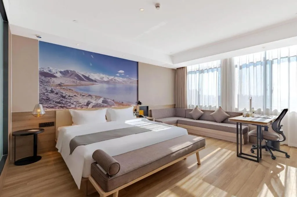 Bed in GreenTree Eastern Hotel Bengbu Huaishang District Yubo Garden