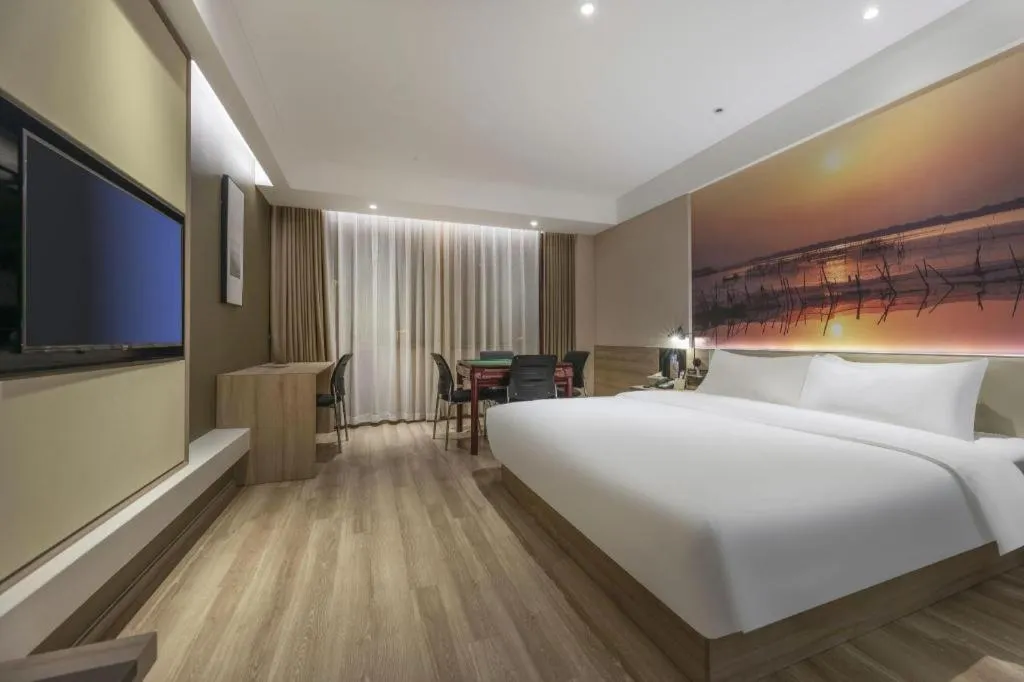 Bed in GreenTree Eastern Hotel Bengbu Huaishang District Yubo Garden