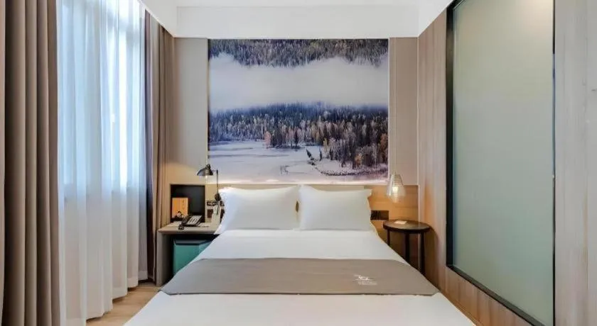 Bed in GreenTree Eastern Hotel Bengbu Huaishang District Yubo Garden