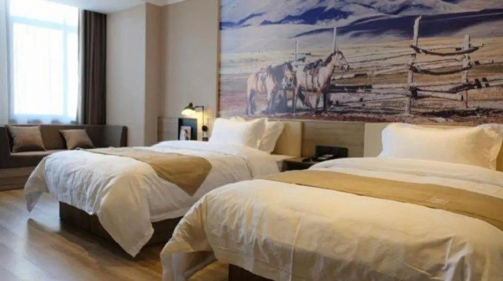 Bed in GreenTree Eastern Hotel Bengbu Huaishang District Yubo Garden