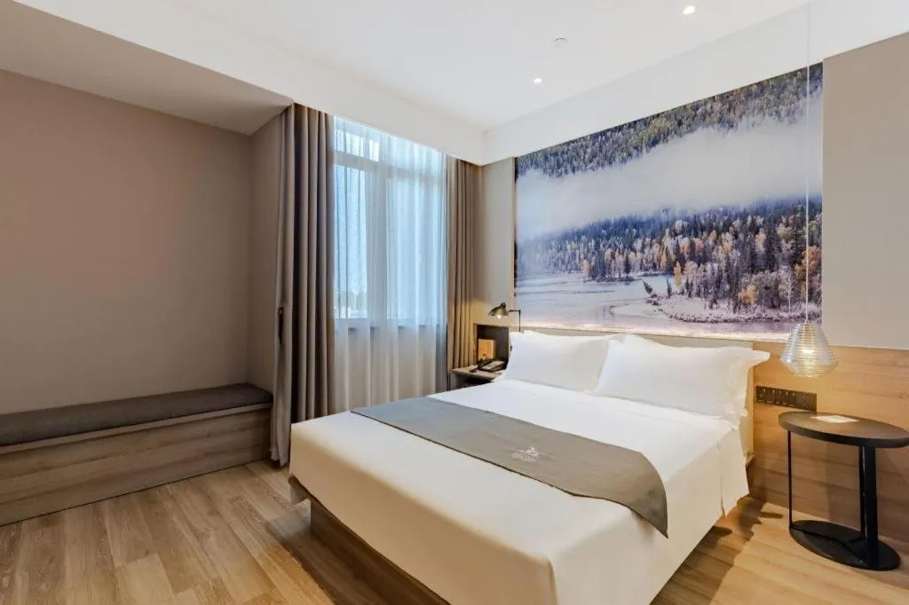 Bed in GreenTree Eastern Hotel Bengbu Huaishang District Yubo Garden