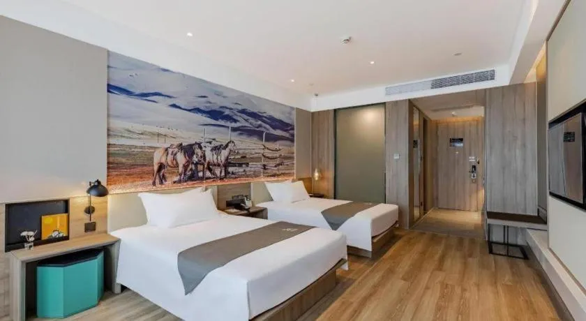 Bed in GreenTree Eastern Hotel Bengbu Huaishang District Yubo Garden