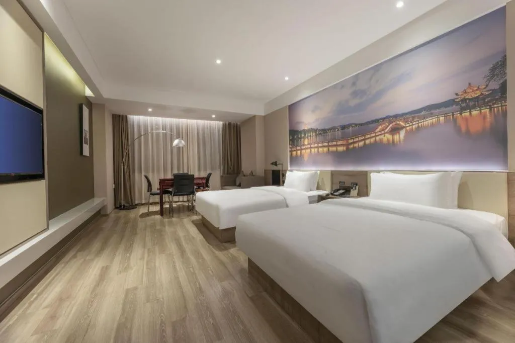 Bed in GreenTree Eastern Hotel Bengbu Huaishang District Yubo Garden