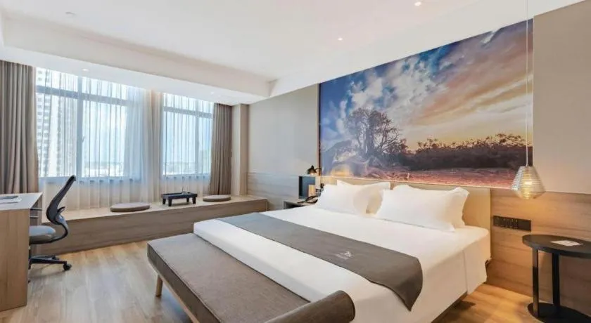 Bed in GreenTree Eastern Hotel Bengbu Huaishang District Yubo Garden