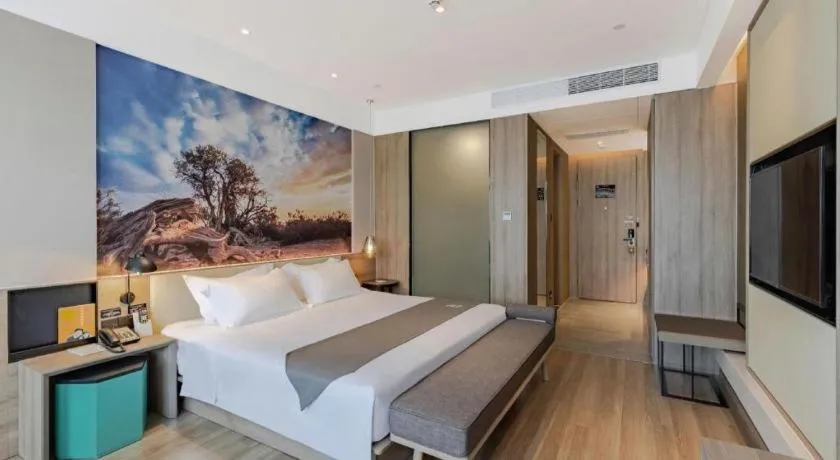 Bed in GreenTree Eastern Hotel Bengbu Huaishang District Yubo Garden