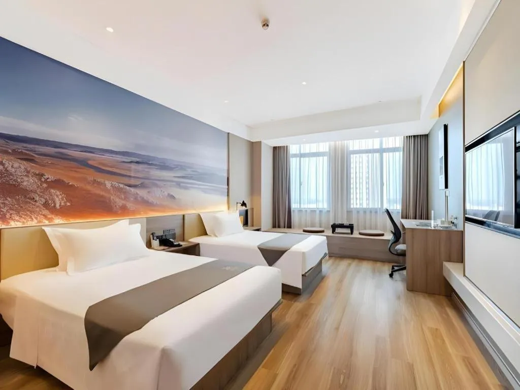 Bed in GreenTree Eastern Hotel Bengbu Huaishang District Yubo Garden