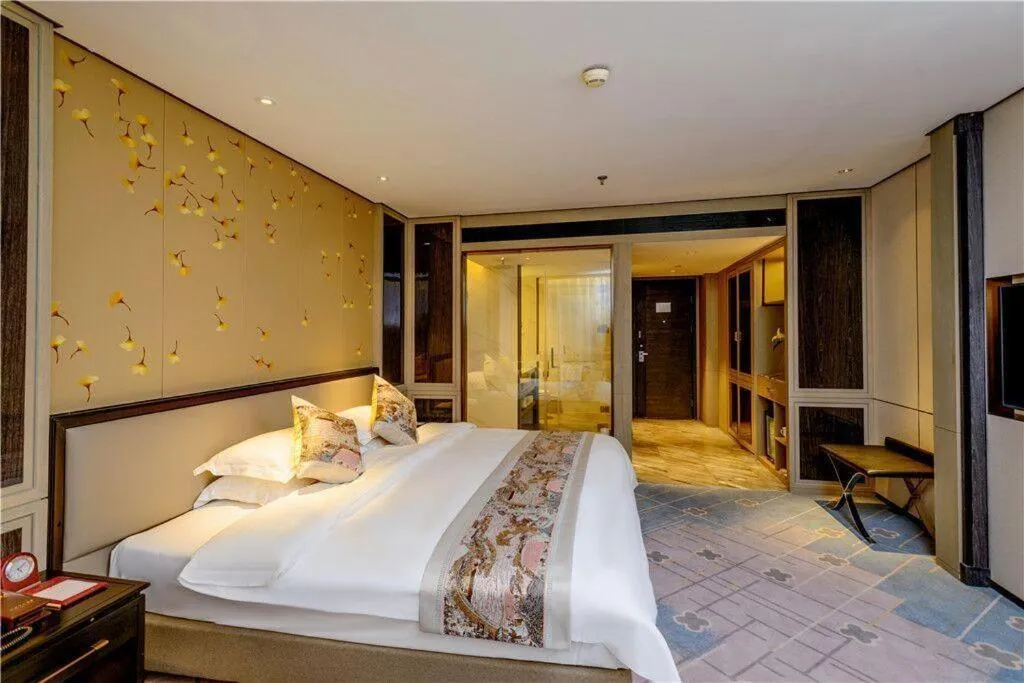 Bed in Dahe Jinjiang Hotel