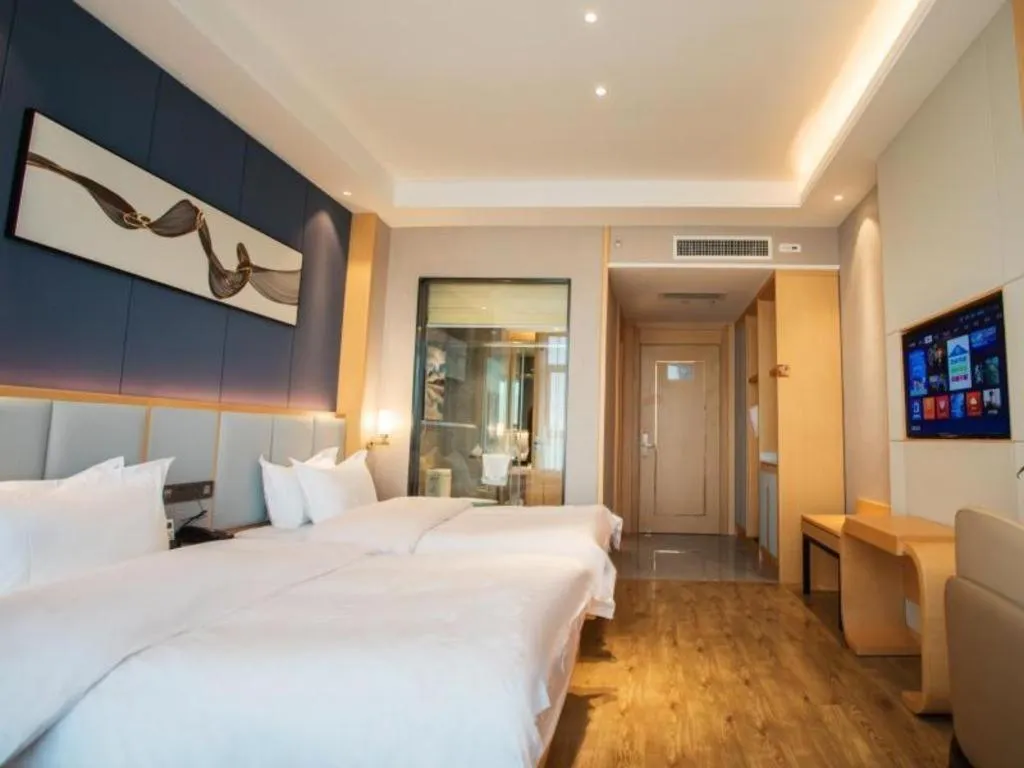 Bed in GreenTree Eastern Hotel Yunnan Shangri-La Yangtang Road