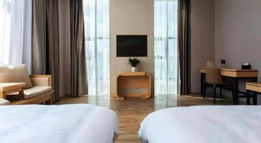 Bed in GreenTree Eastern Hotel Yunnan Shangri-La Yangtang Road