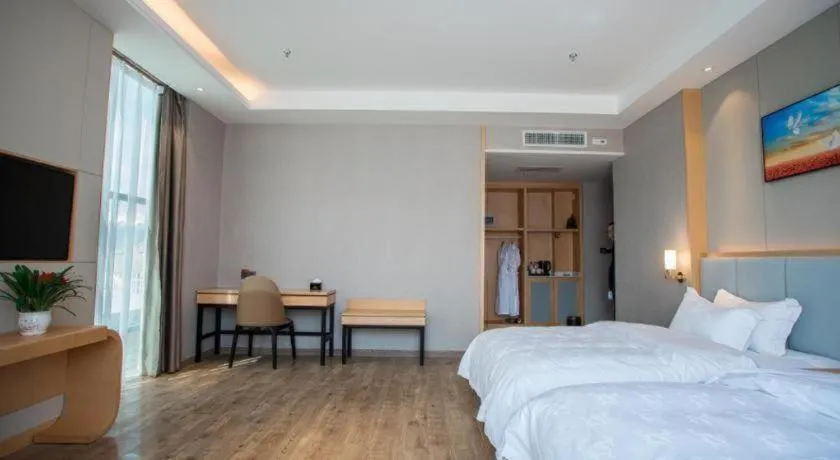 Bed in GreenTree Eastern Hotel Yunnan Shangri-La Yangtang Road