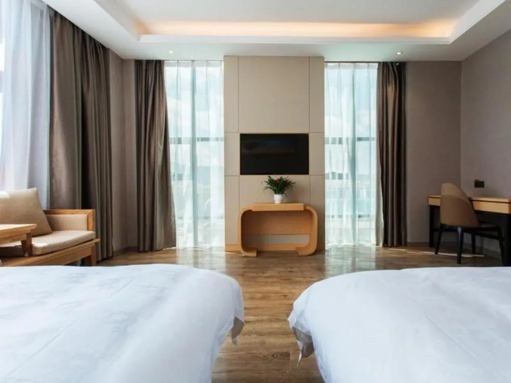 Bed in GreenTree Eastern Hotel Yunnan Shangri-La Yangtang Road