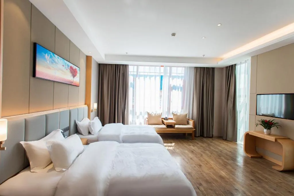 Bed in GreenTree Eastern Hotel Yunnan Shangri-La Yangtang Road