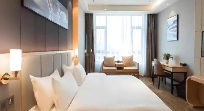 Bed in GreenTree Eastern Hotel Yunnan Shangri-La Yangtang Road