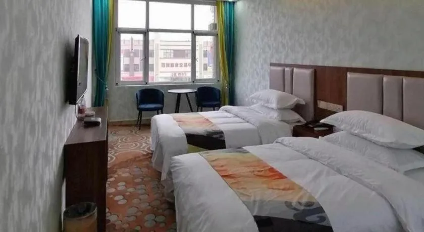 Bed in Shell Hotel Nanyang High-Speed Railway Station Jiangying Airport Huayaocheng