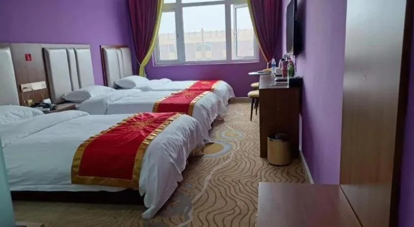 Bed in Shell Hotel Nanyang High-Speed Railway Station Jiangying Airport Huayaocheng