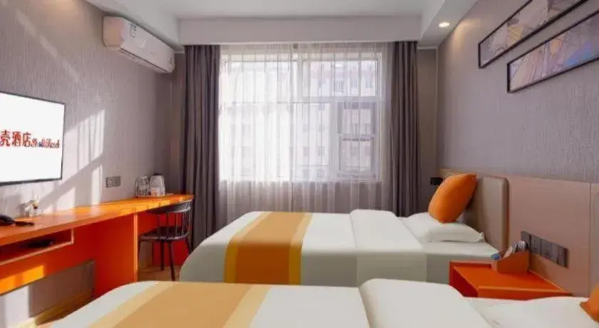 Bed in Shell Hotel Zaozhuang Xinchang Road Bada Market Bed in Shell Hotel Zaozhuang Xinchang Road Bada Market