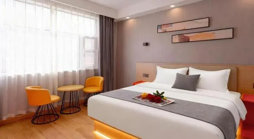 Bed in Shell Hotel Zaozhuang Xinchang Road Bada Market Bed in Shell Hotel Zaozhuang Xinchang Road Bada Market