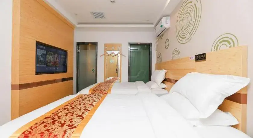 Bed in Shell Hotel Beijing Fangshan District Chengguan Metro Station Bed in Shell Hotel Beijing Fangshan District Chengguan Metro Station