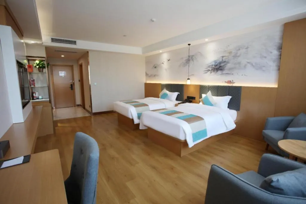 Bed in GreenTree Inn Heze Shan County New Bus Station