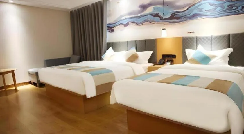 Bed in GreenTree Inn Heze Shan County New Bus Station