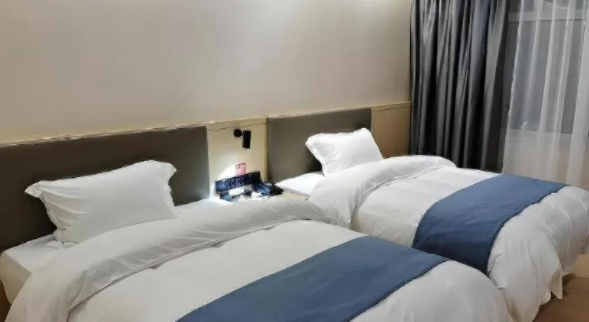 Bed in Shell Hotel Chuzhou Economic Development Zone Internation Shangcheng