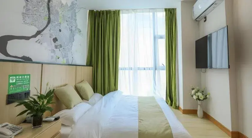 Bed in Vatica Hotel Huangshan South Gate Terminal Station Bed in Vatica Hotel Huangshan South Gate Terminal Station