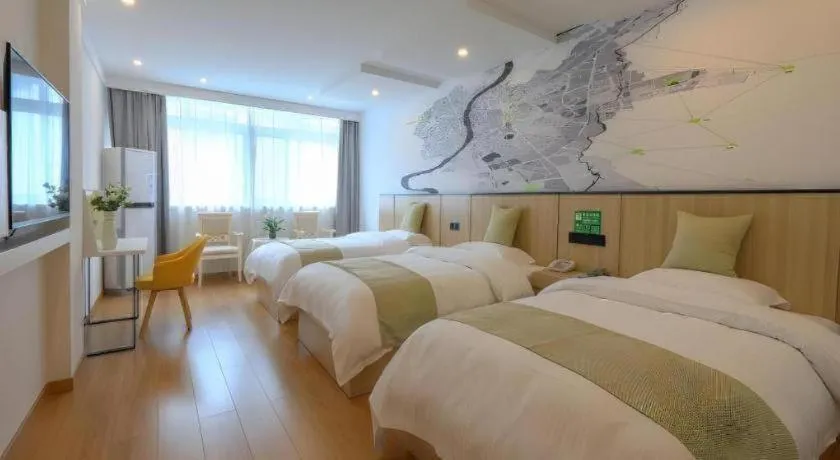 Bed in Vatica Hotel Huangshan South Gate Terminal Station