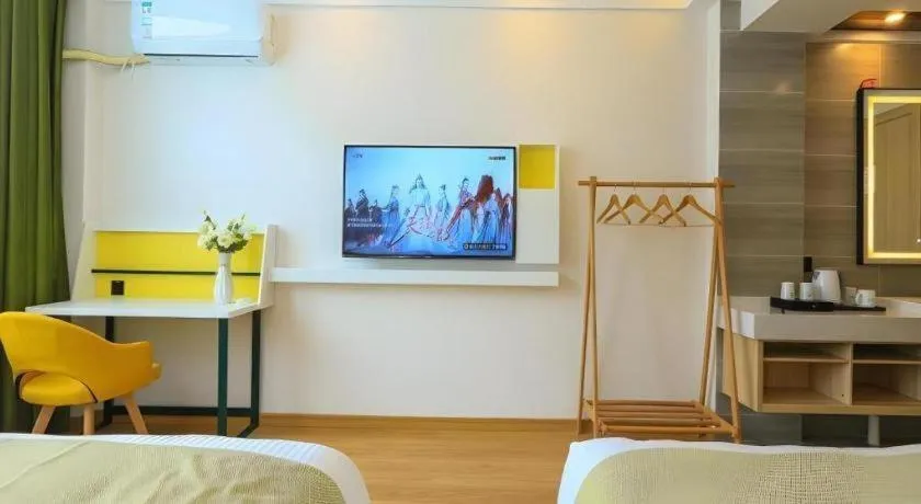 Bed in Vatica Hotel Huangshan South Gate Terminal Station