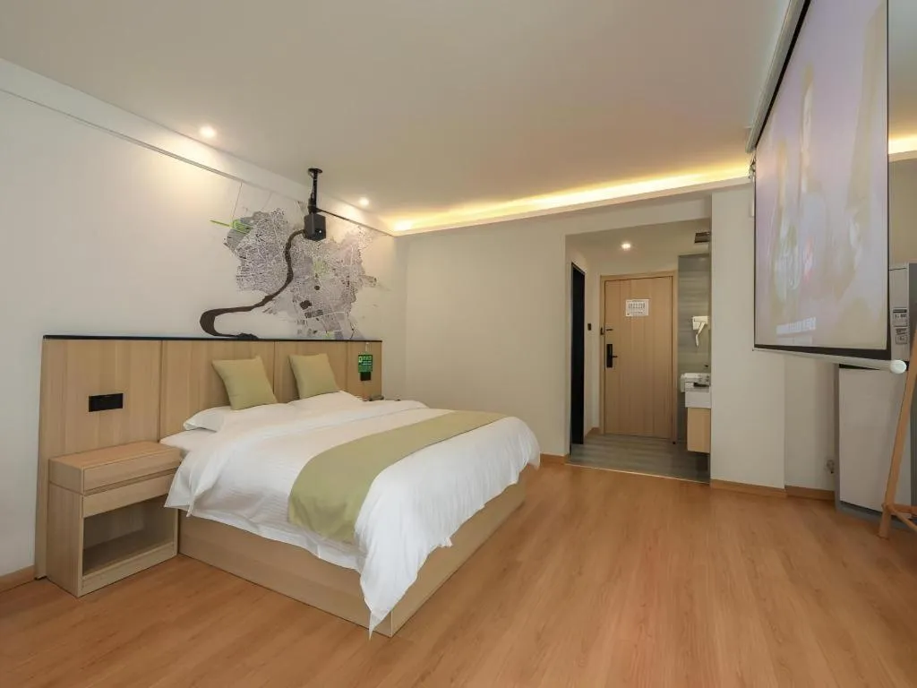 Bed in Vatica Hotel Huangshan South Gate Terminal Station