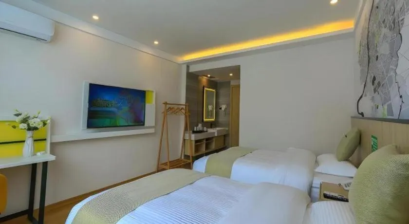 Bed in Vatica Hotel Huangshan South Gate Terminal Station