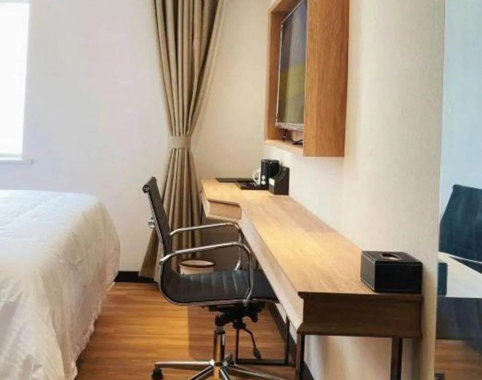 Bed in GreenTree Inn Express Beijing Fangshan District Doudian Road Jin Yuan