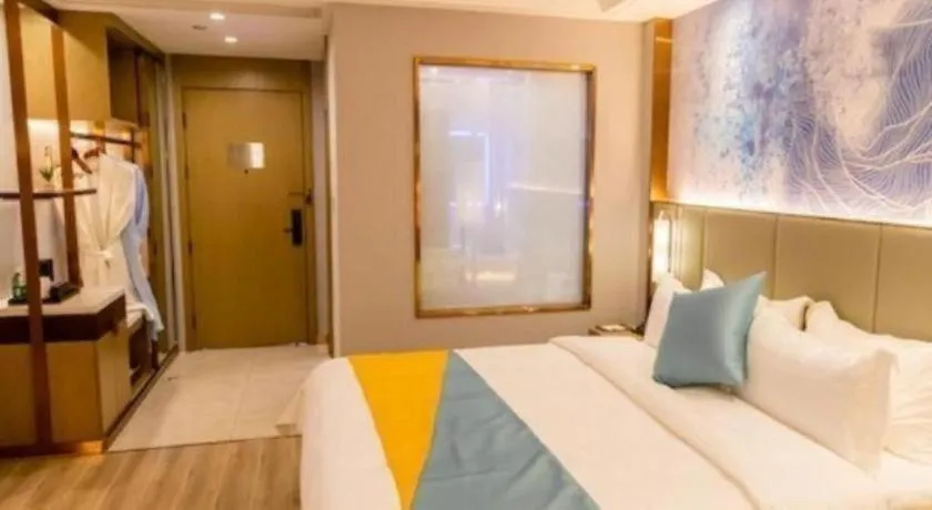 Bed in GreenTree Eastern Hotel Suqian Sihong Executive Center