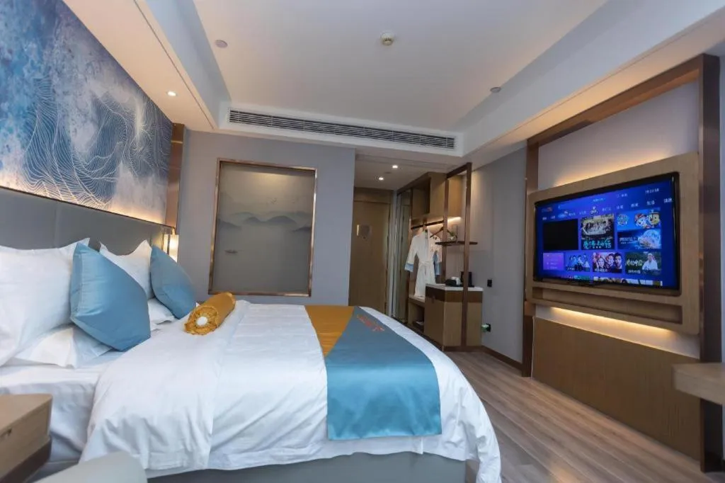 Bed in GreenTree Eastern Hotel Suqian Sihong Executive Center