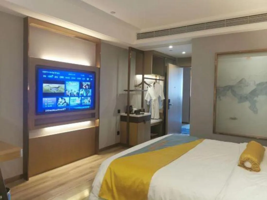 Bed in GreenTree Eastern Hotel Suqian Sihong Executive Center