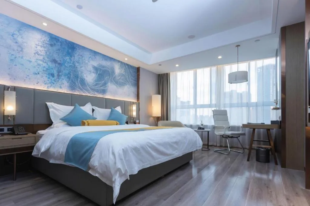 Bed in GreenTree Eastern Hotel Suqian Sihong Executive Center