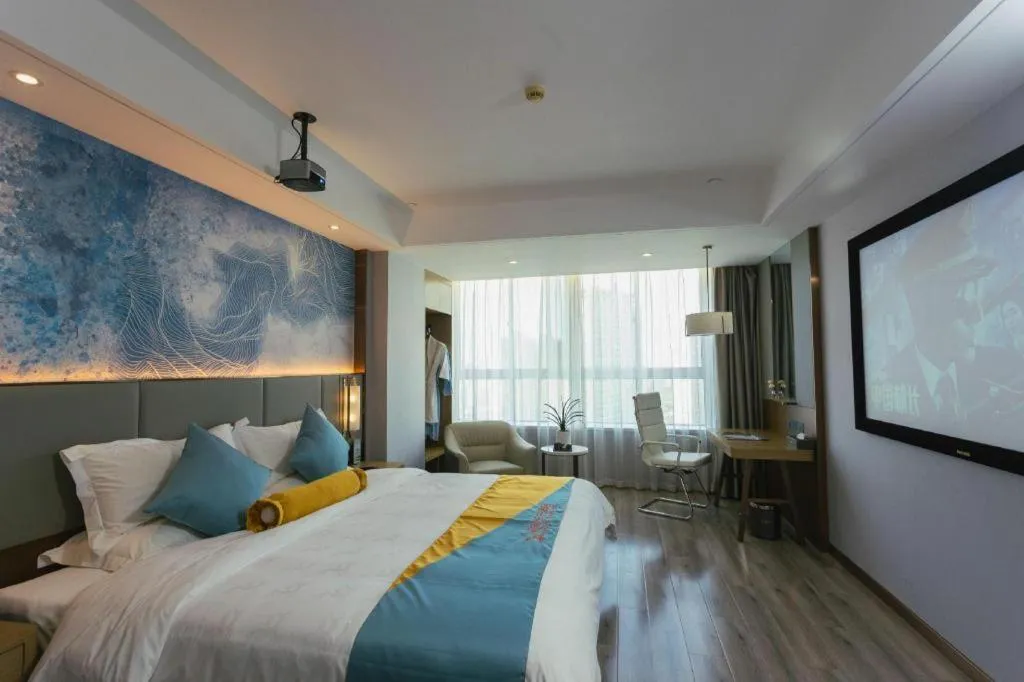 Bed in GreenTree Eastern Hotel Suqian Sihong Executive Center